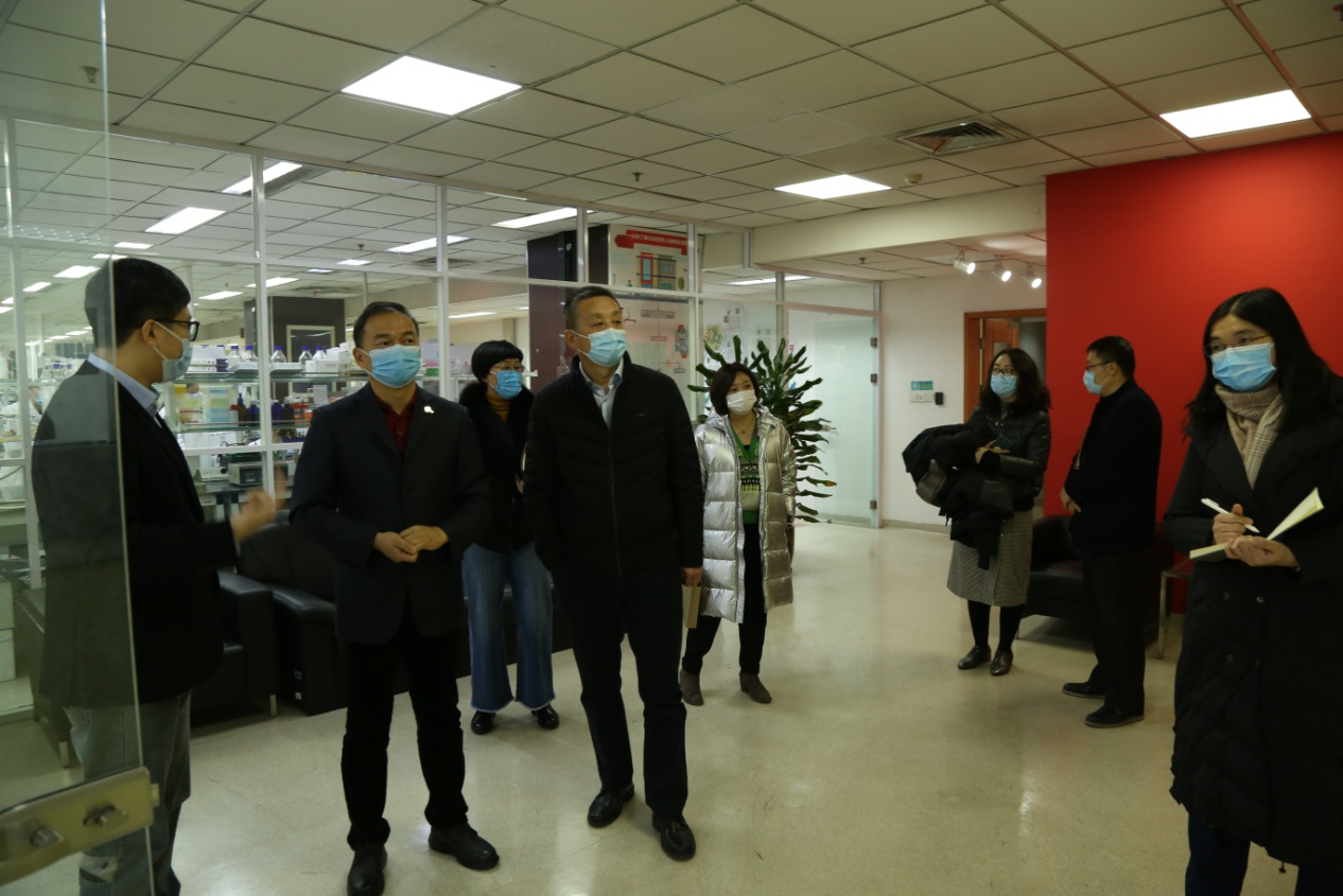 招商集团天津药研院有限公司一行到访天津国际生物医药联合研究院